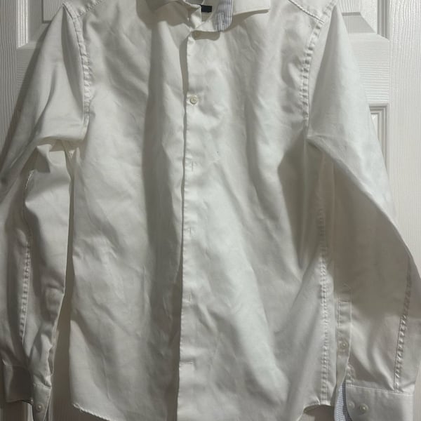 H&M Slim Fit Dress Shirt Size M 15 3/4