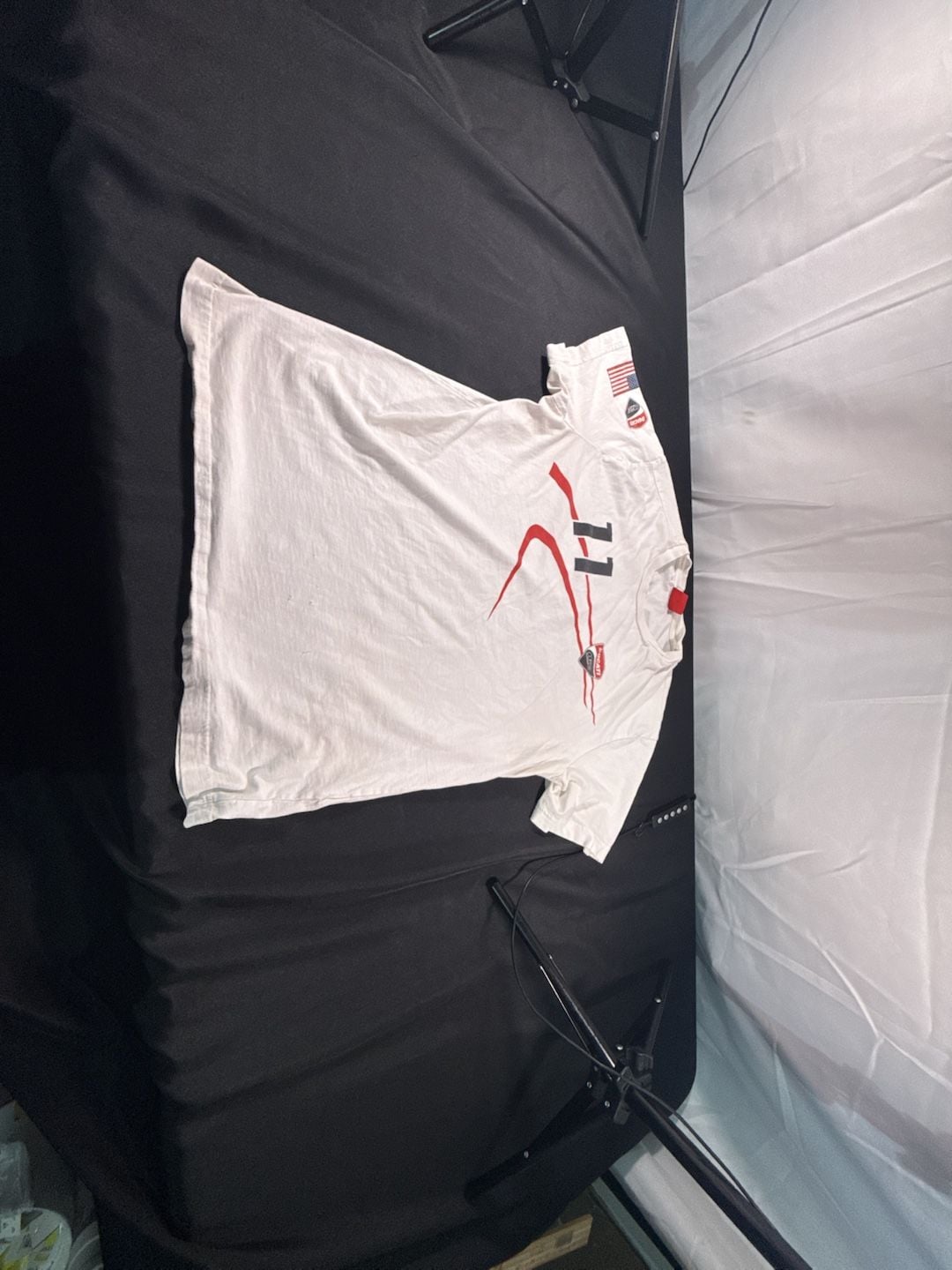 No Sz tag Ducati Corse 11 Racing Graphic T-Shirt White 2