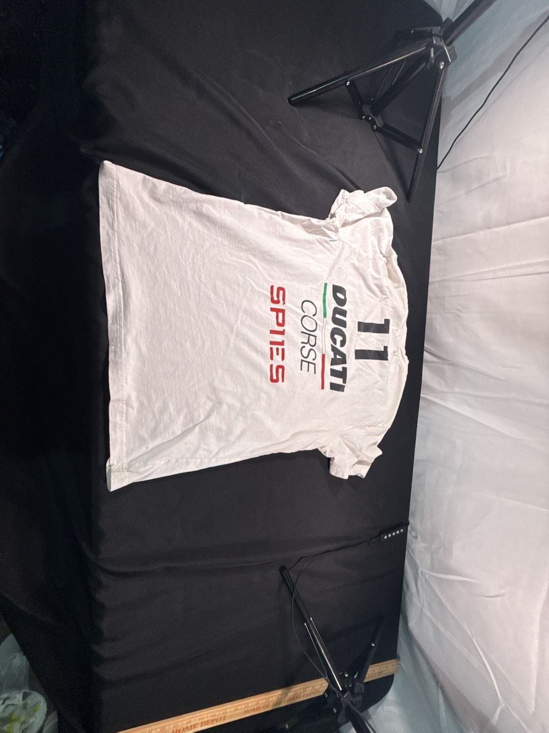 No Sz tag Ducati Corse 11 Racing Graphic T-Shirt White 8