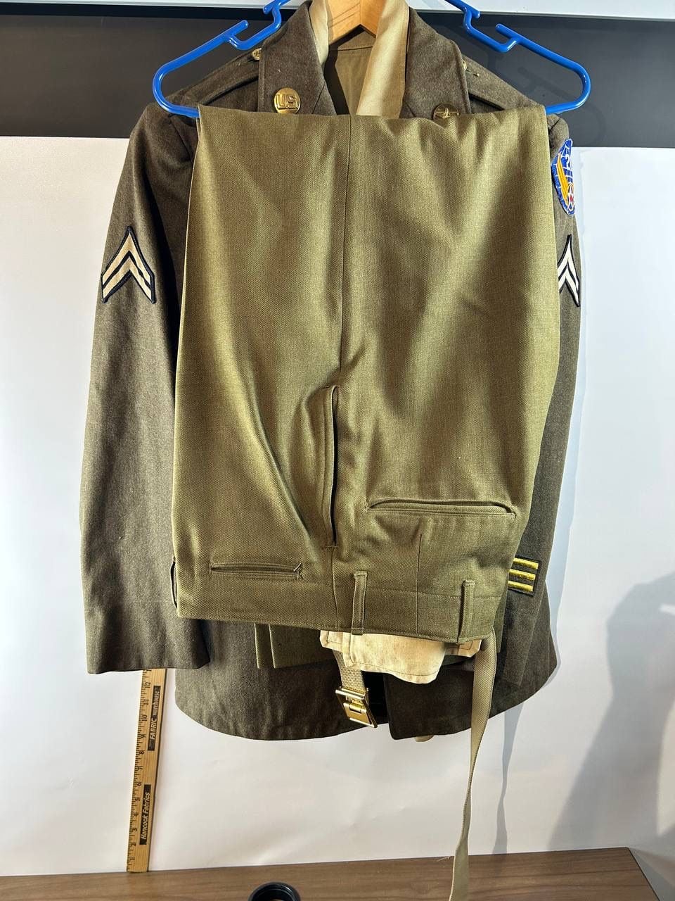 WWII USAAF 20th Air Force Corporal Uniform Jacket Shirt Pants Ribbons Insignia 9
