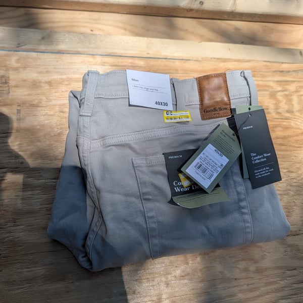 Goodfellow & Co Slim Pants 40x30 Light Gray Wash