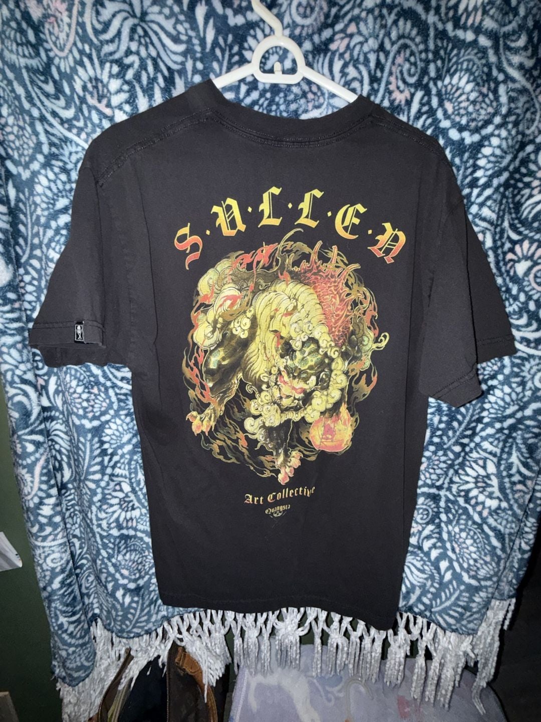 Sullen Art Collective Black Graphic T-Shirt Large 3