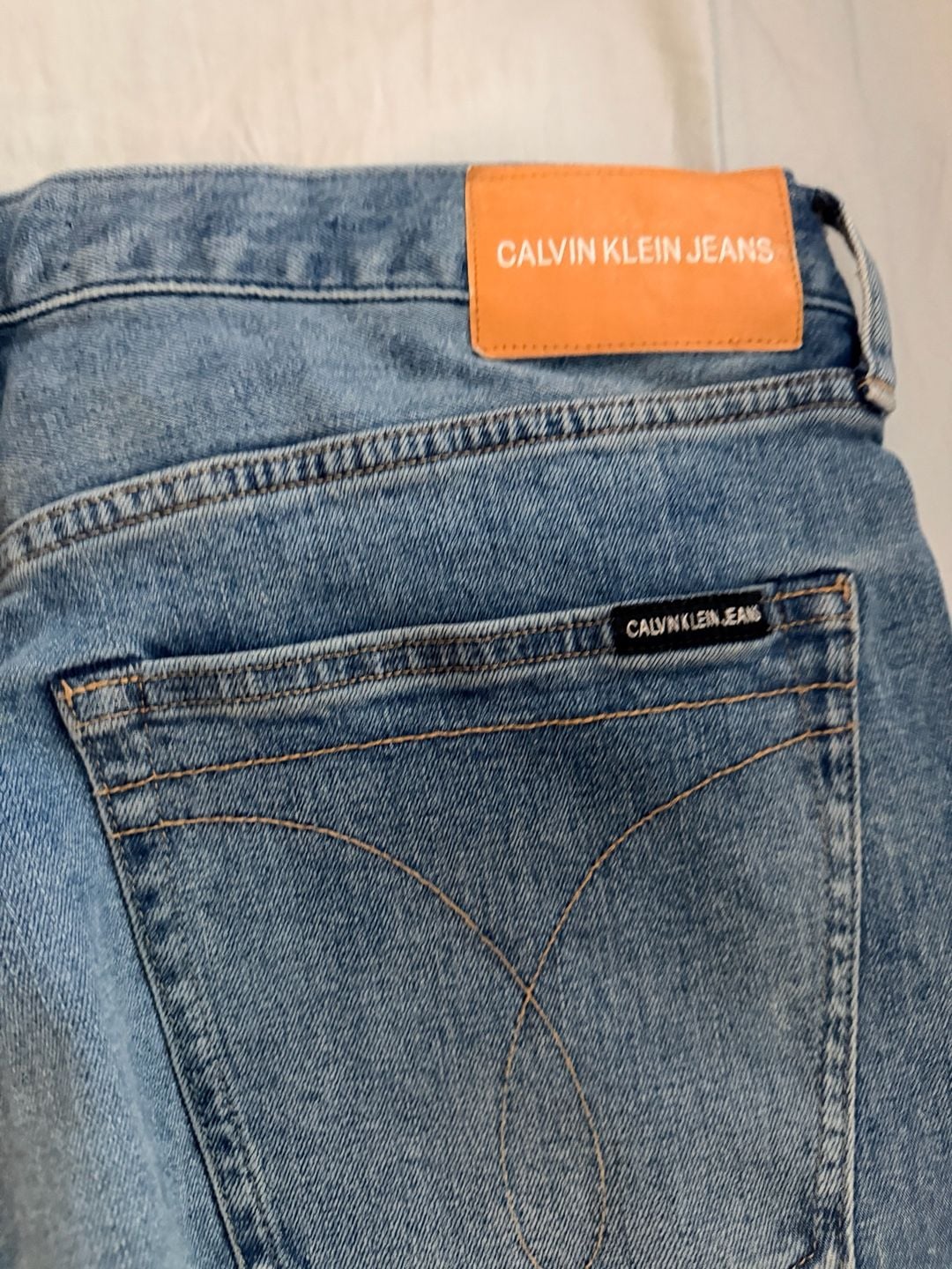 Calvin Klein Jeans CKJ 035 Straight Leg Jeans 34x30 Blue Denim 6