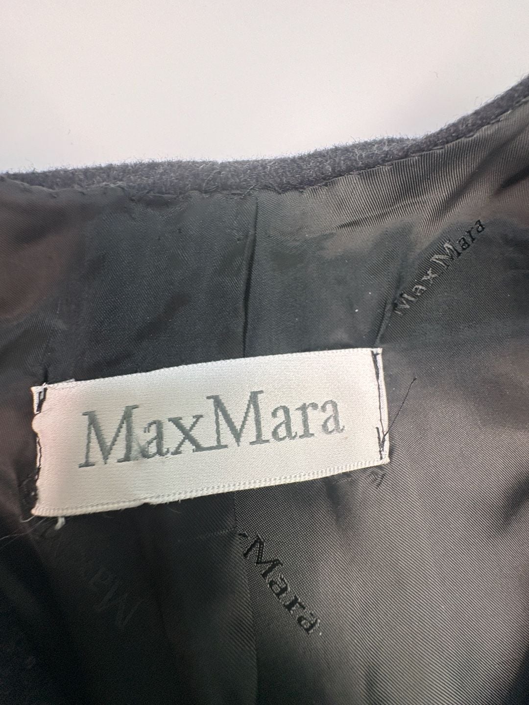 Max Mara Womens Gray 100% Virgin Wool Collarless Blazer Jacket Size 14 5