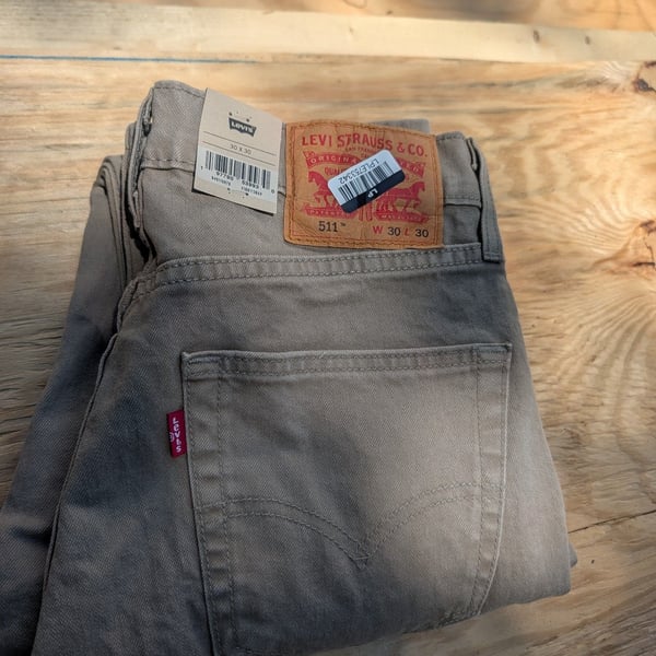 Levi's 511 Slim Jeans 30x30 Brown Cotton