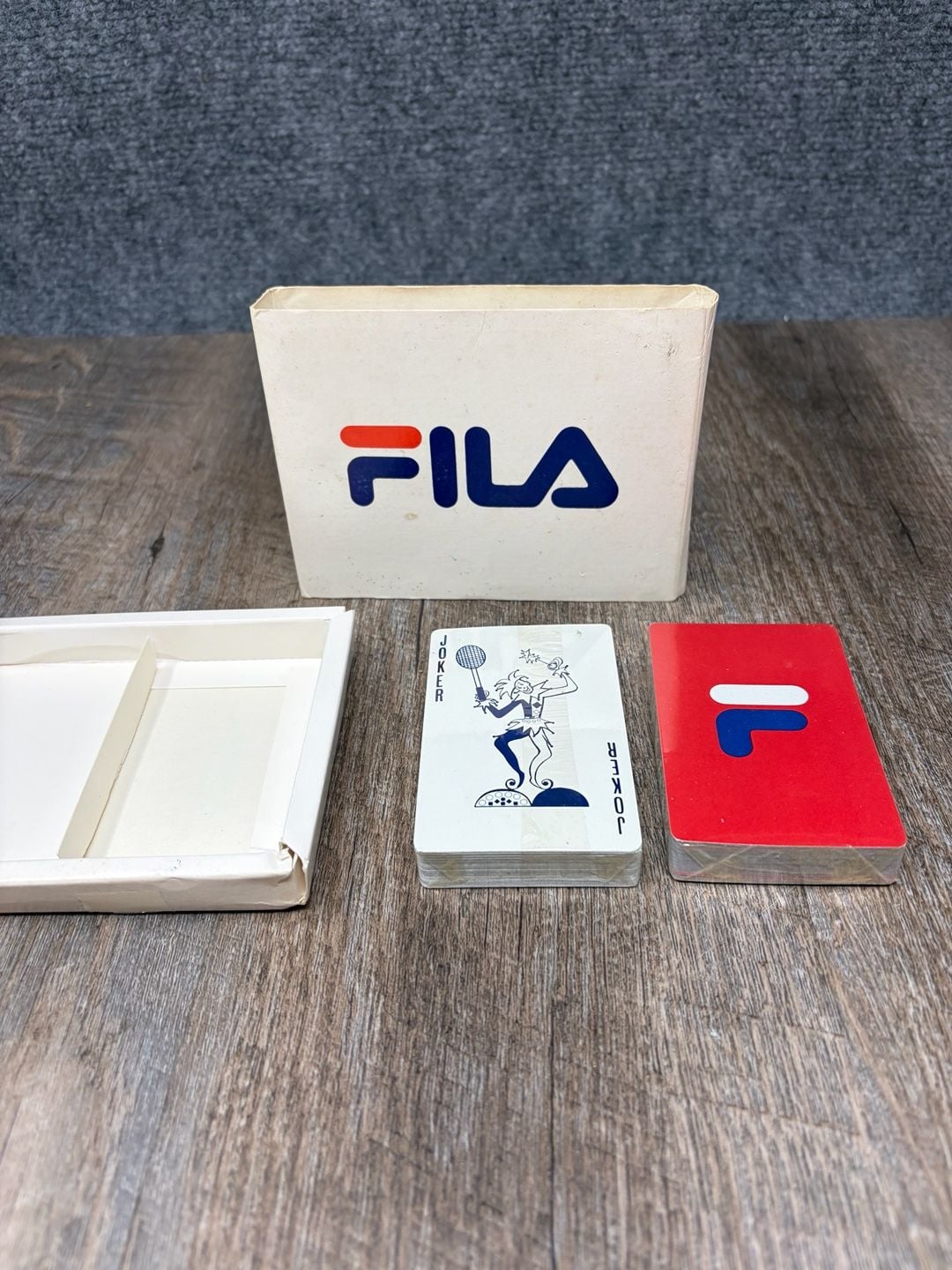 Fila Vintage Playing Cards Two factory sealed Decks Set in Box red/ blue decks
1