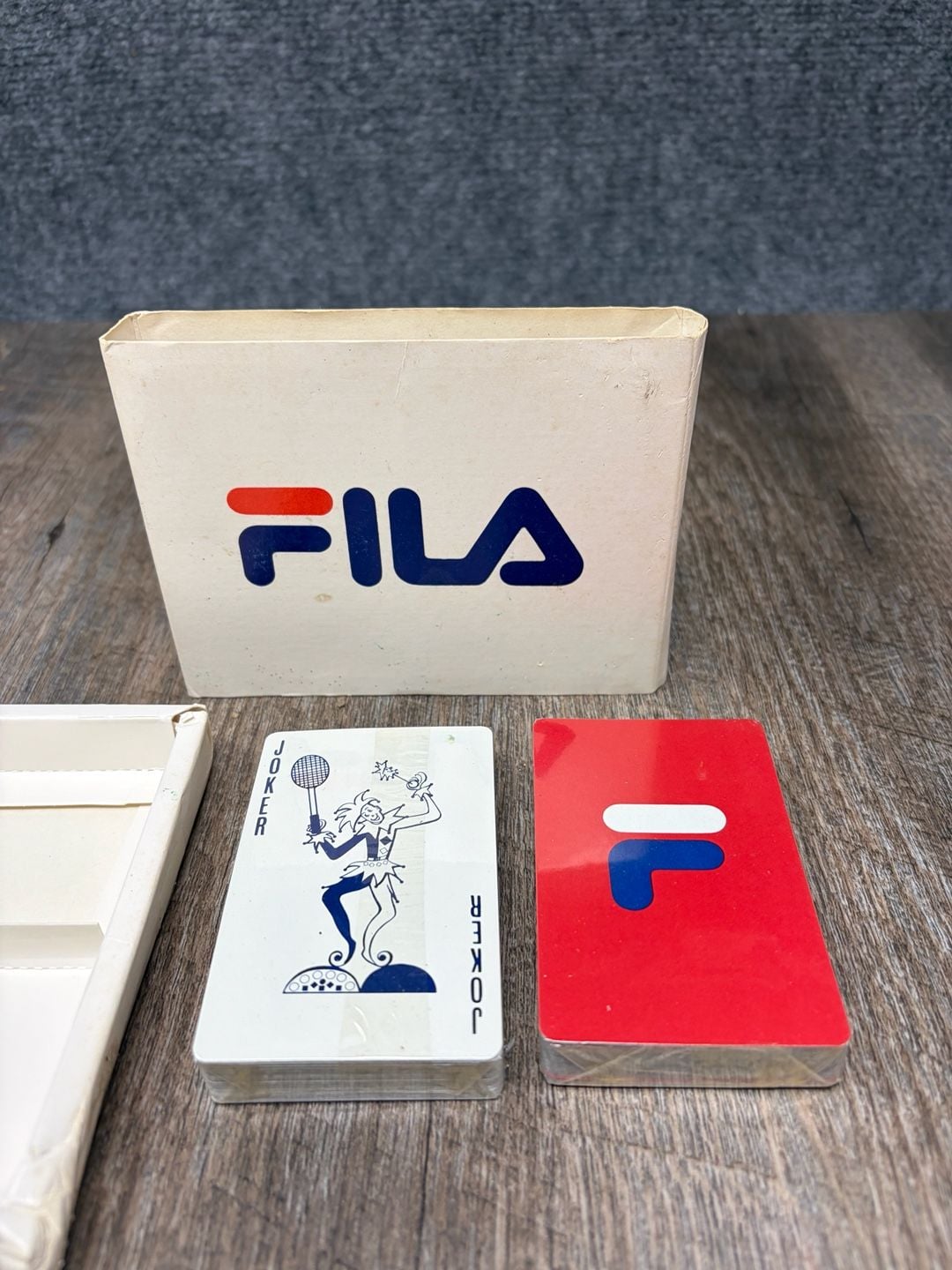 Fila Vintage Playing Cards Two factory sealed Decks Set in Box red/ blue decks
5