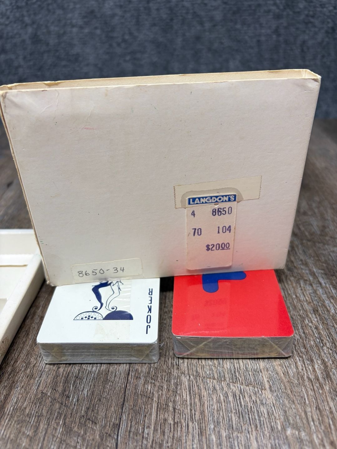 Fila Vintage Playing Cards Two factory sealed Decks Set in Box red/ blue decks
6