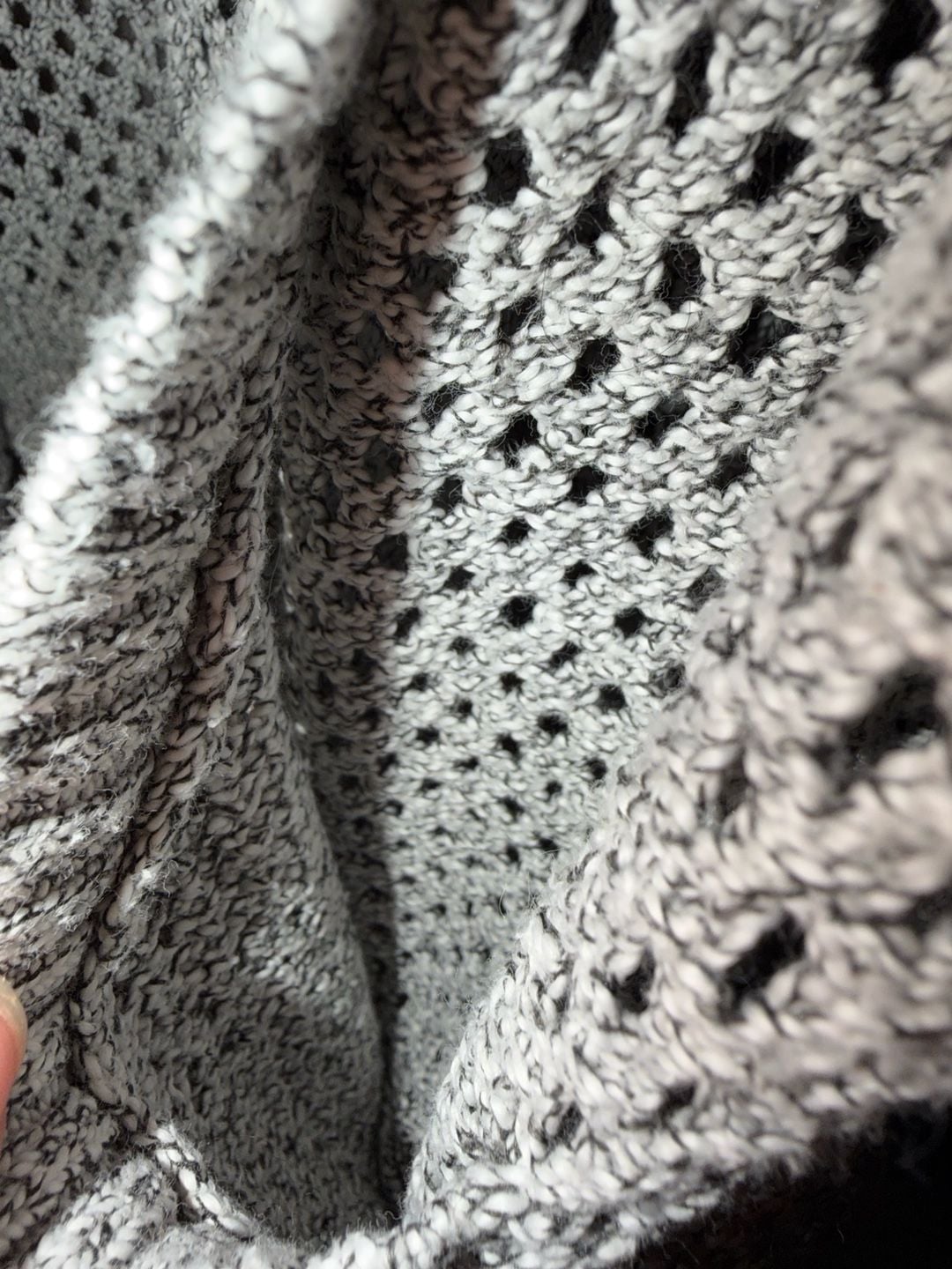 maurices Pointelle Open Front Duster Cardigan Size 2 Gray Cotton Blend 4