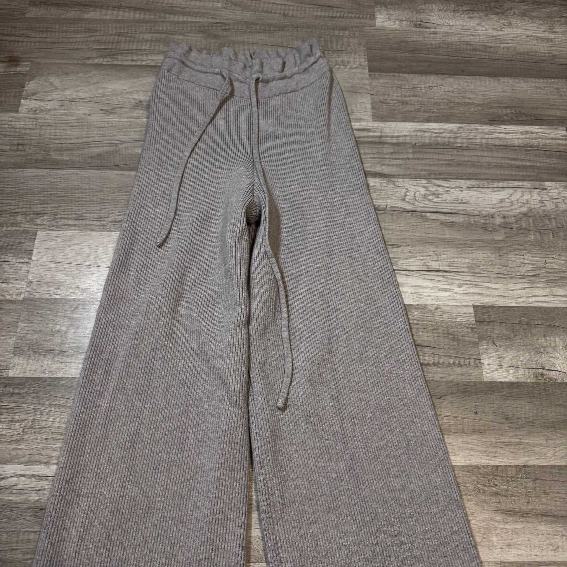 Faded Rose Sweater Size XL Gray Ribbed Long Sleeve Top 3
