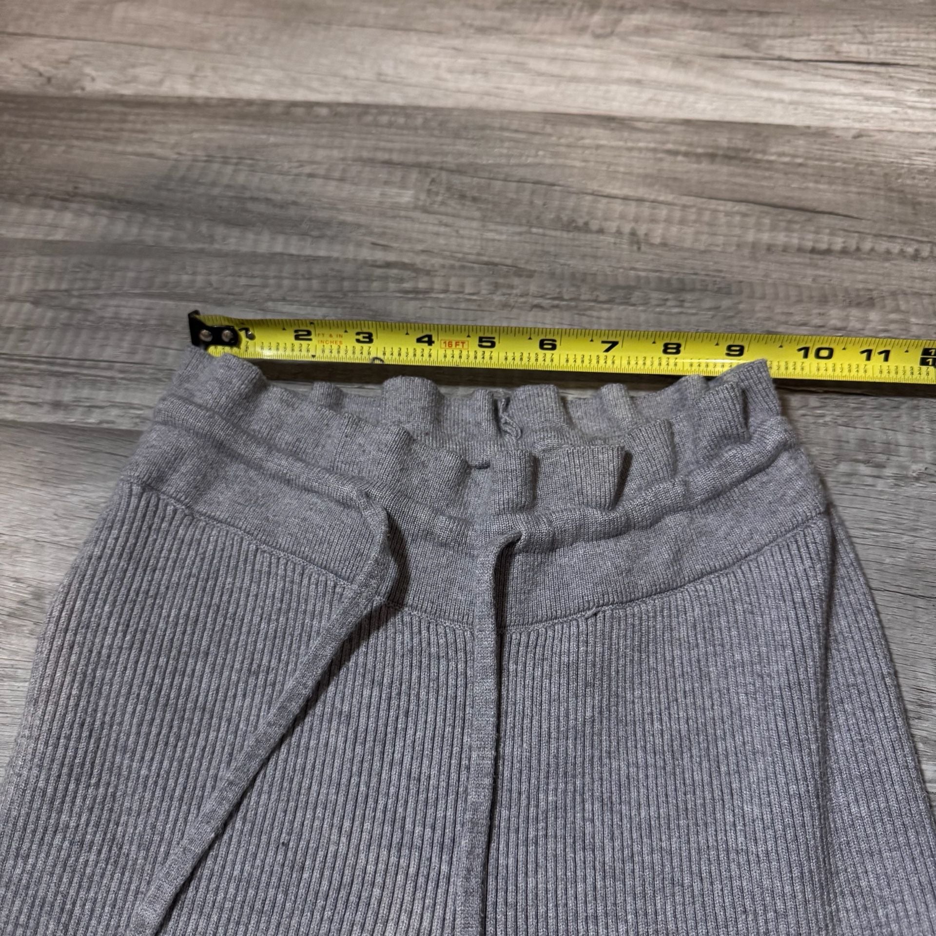 Faded Rose Sweater Size XL Gray Ribbed Long Sleeve Top 4