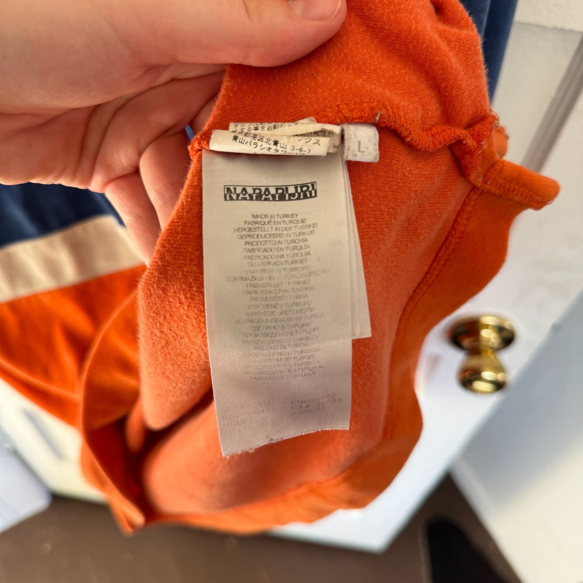 NAPA by Martine Rose Orange Velour Quarter Zip Jacket Napa x Martine Rose 9