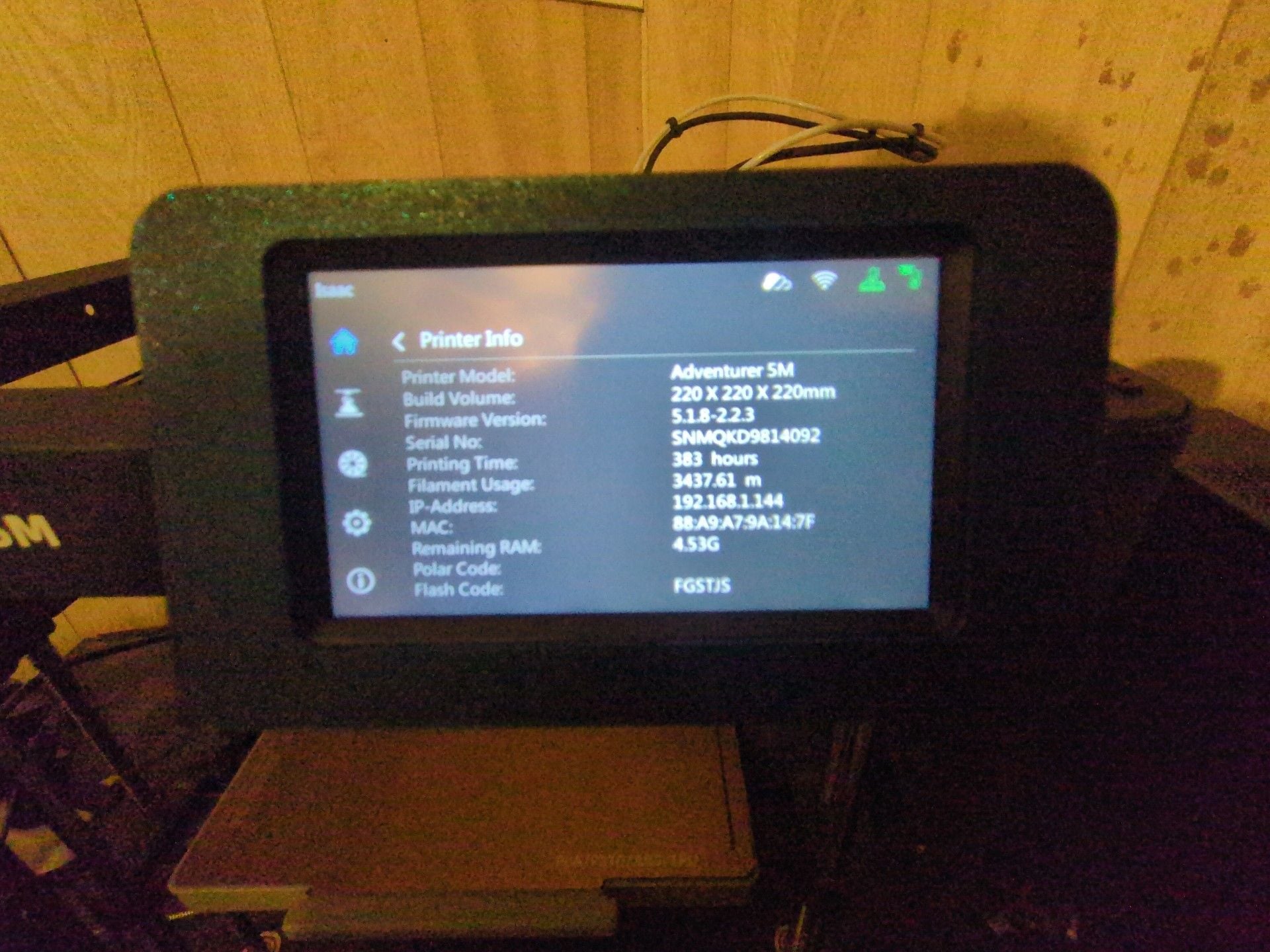 Flashforge Adventurer 5M 3D Printer Black 2