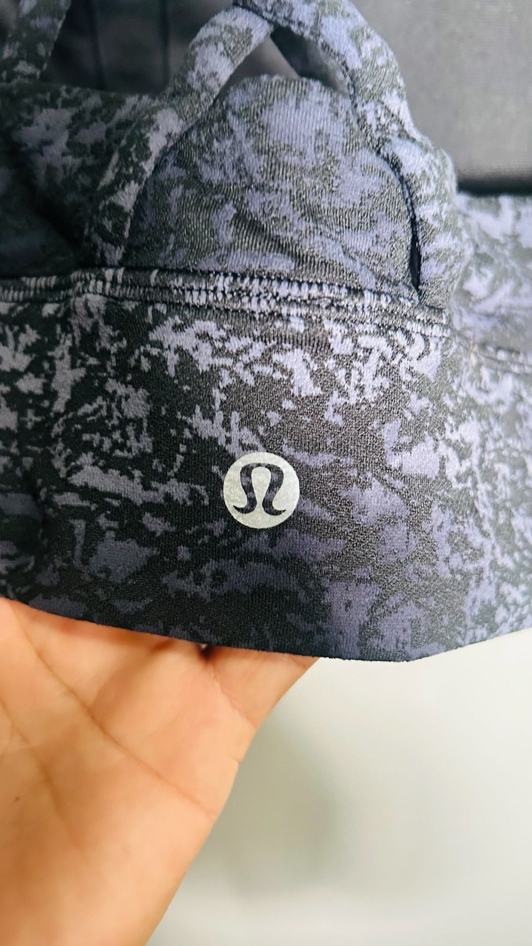 Lululemon Energy Long Line Bra Black Spray Dye. Pc 143 5