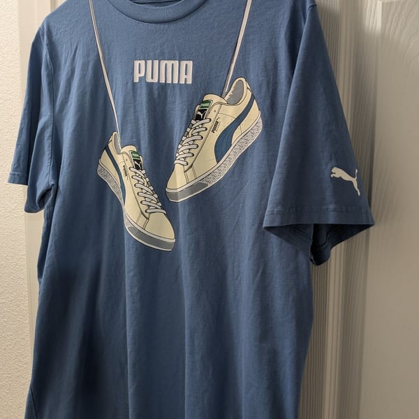 Puma Graphic Sneaker T-Shirt Blue