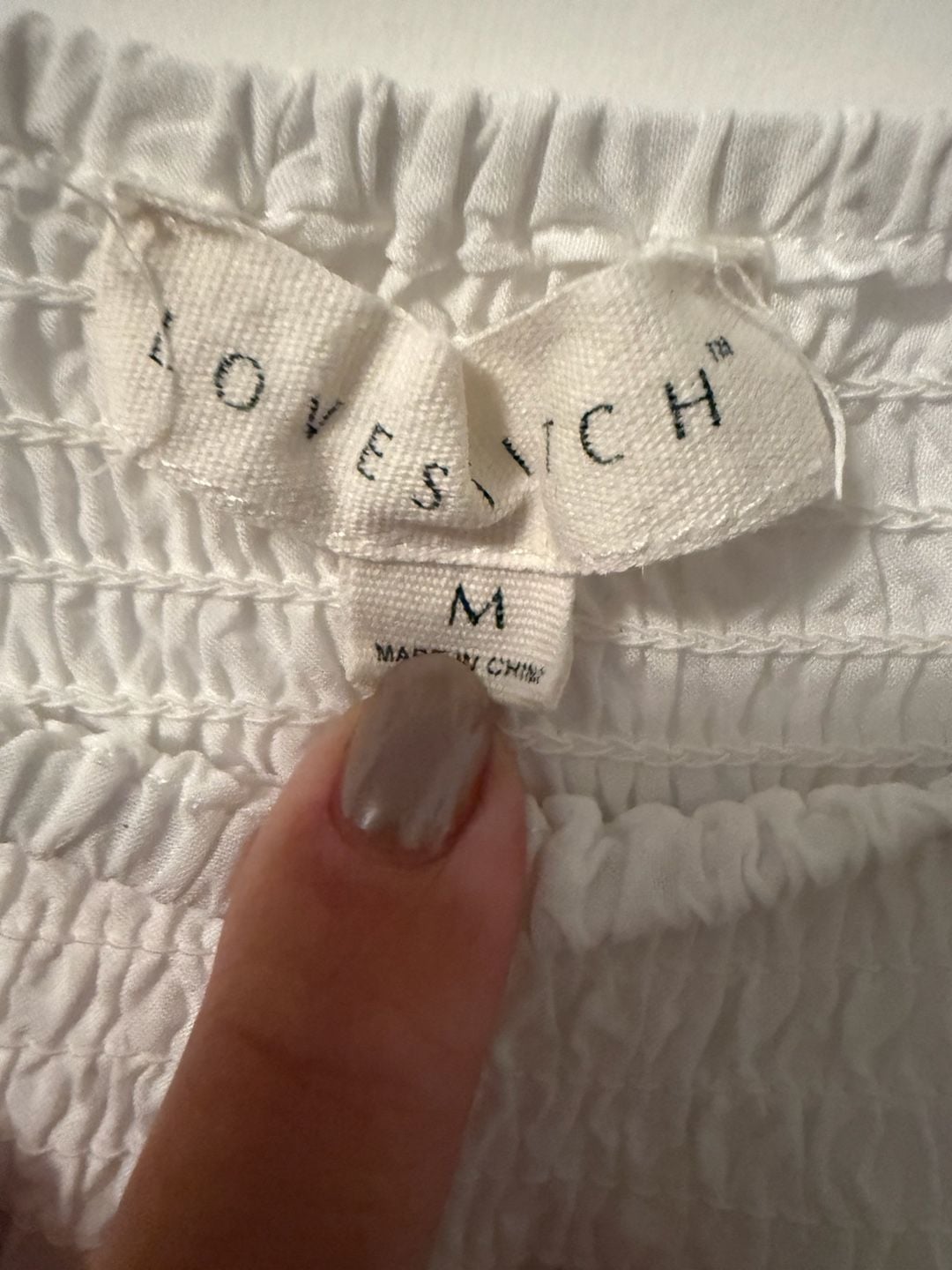 Lovesick Off The Shoulder Eyelet Top White Size M 3