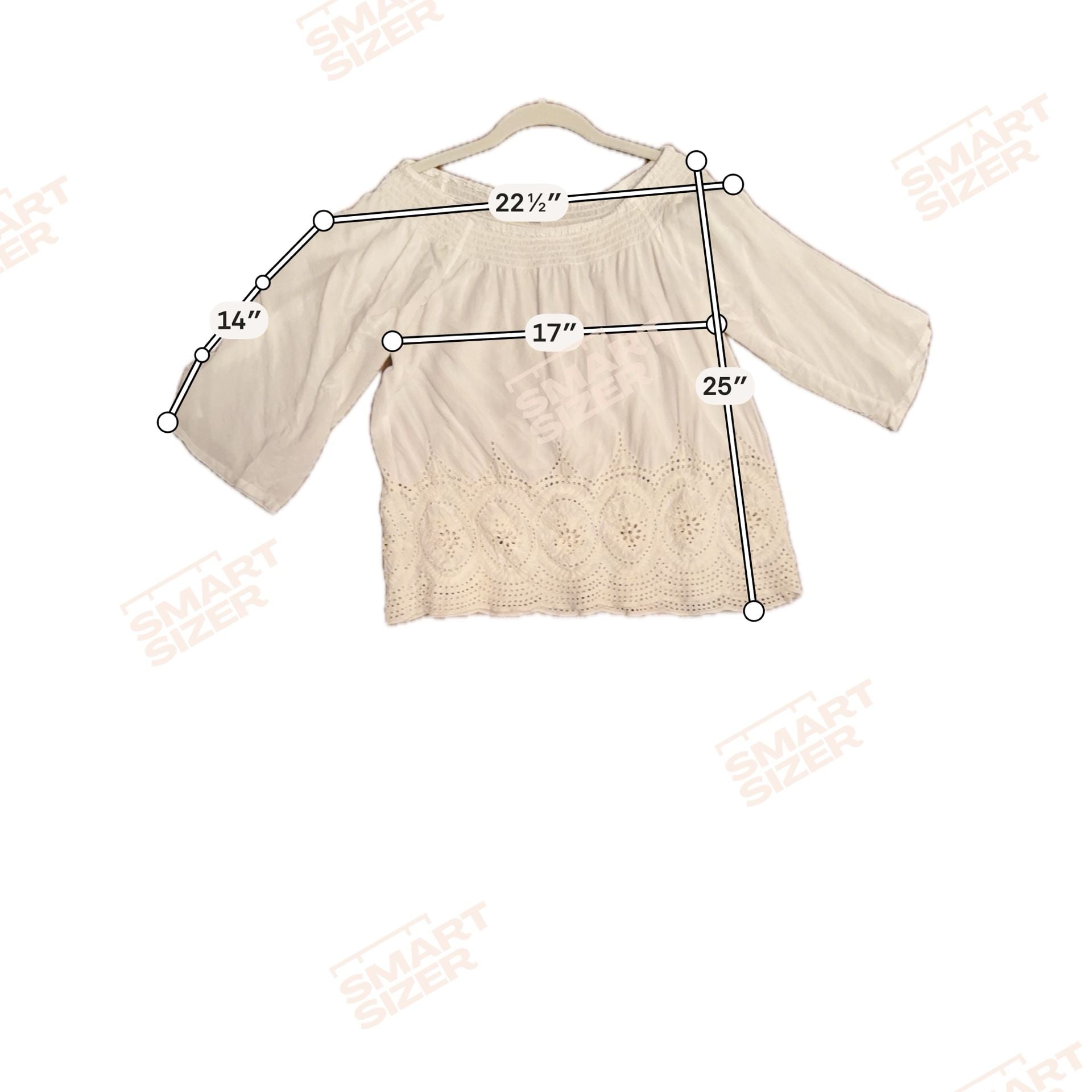 Lovesick Off The Shoulder Eyelet Top White Size M 4