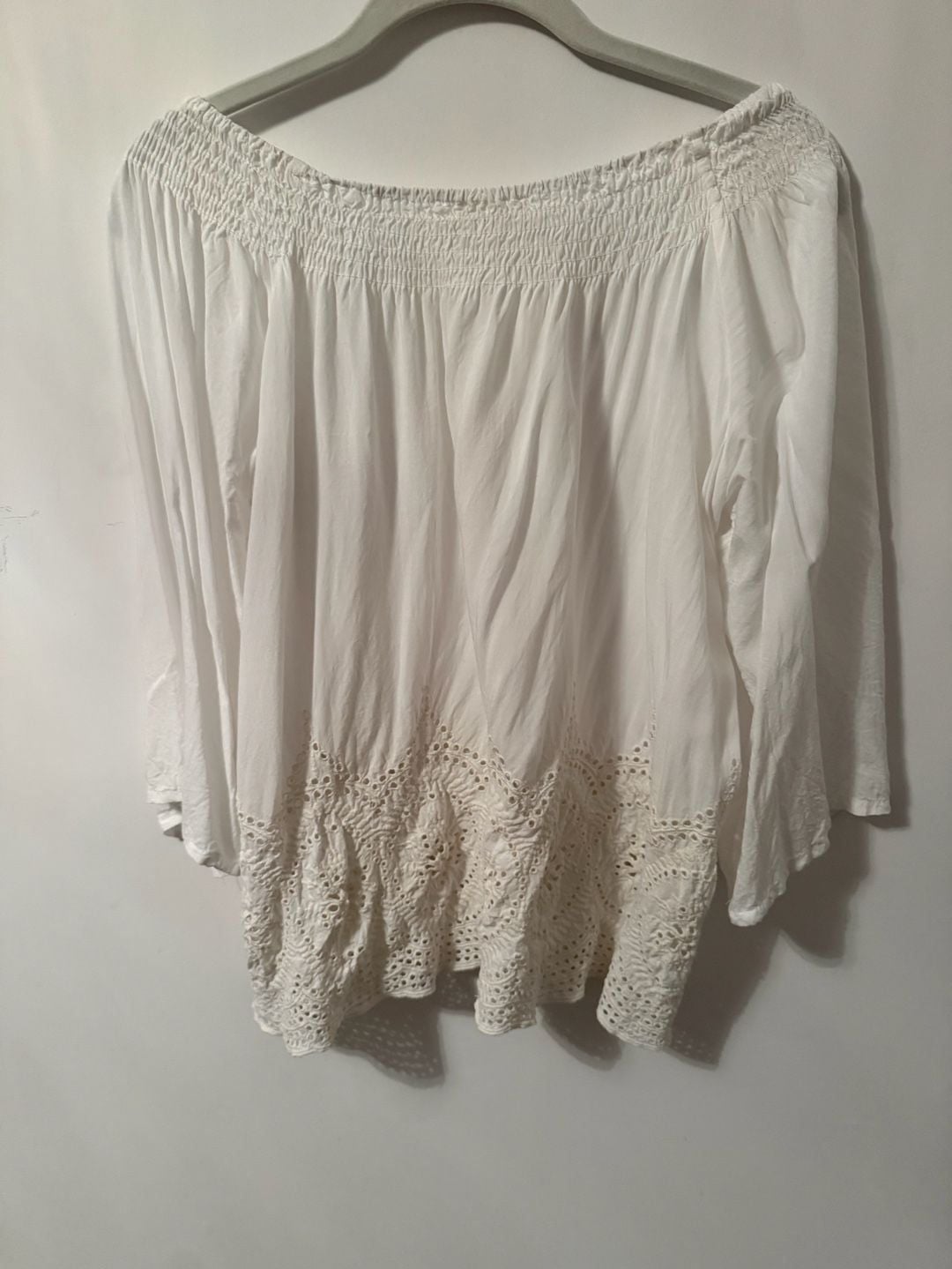 Lovesick Off The Shoulder Eyelet Top White Size M 5
