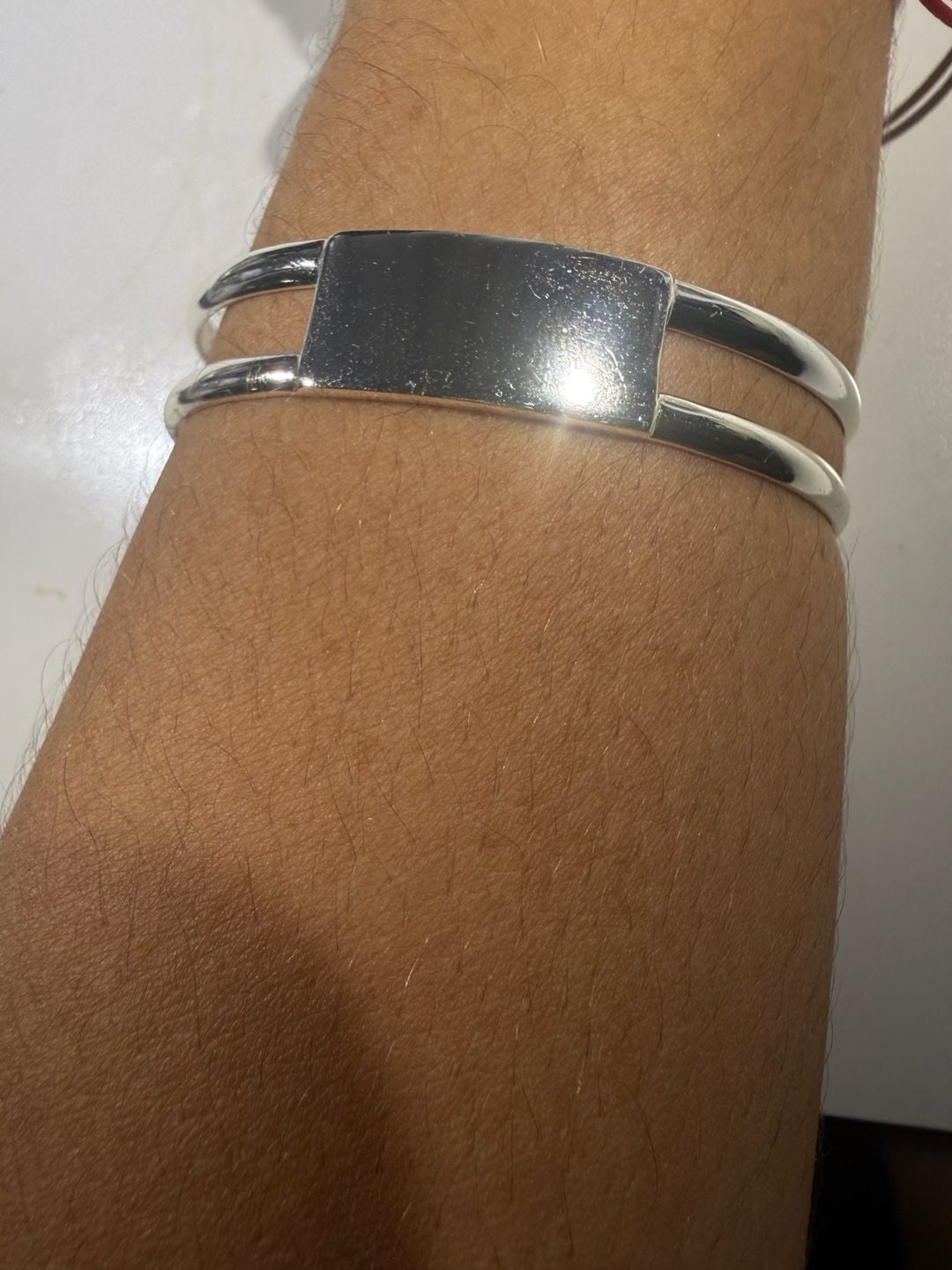 Taxco Mexican 925 Sterling Silver Cuff Bangle Bracelet 19g 2
