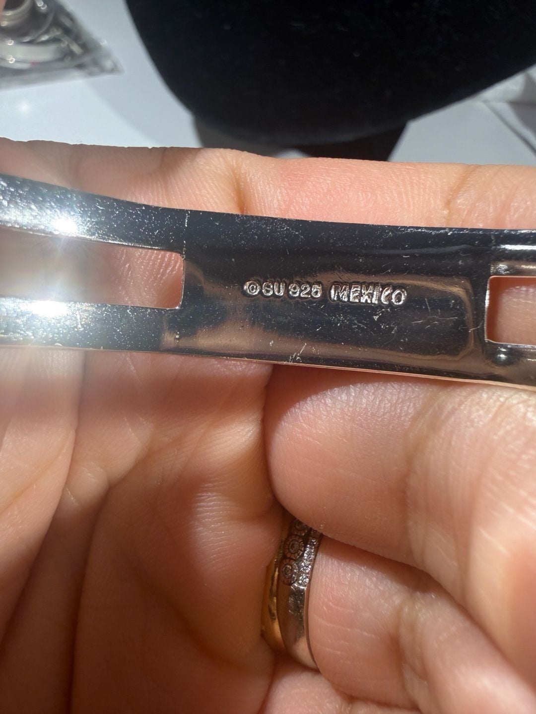 Taxco Mexican 925 Sterling Silver Cuff Bangle Bracelet 19g 4