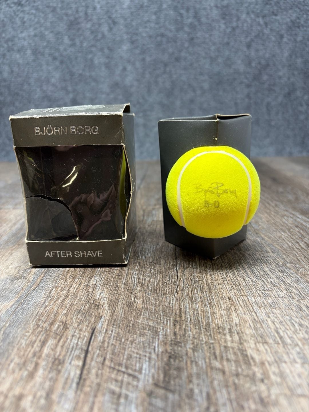 Björn Borg After Shave 1.7 Fl Oz Tennis Ball Packaging Vintage Ball-Bottle. GUC 1
