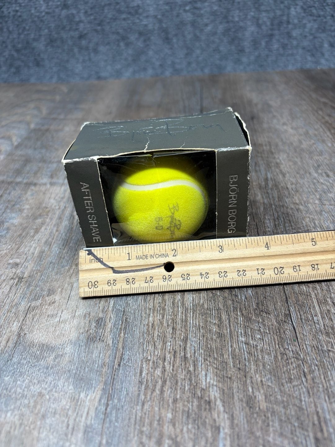 Björn Borg After Shave 1.7 Fl Oz Tennis Ball Packaging Vintage Ball-Bottle. GUC 6