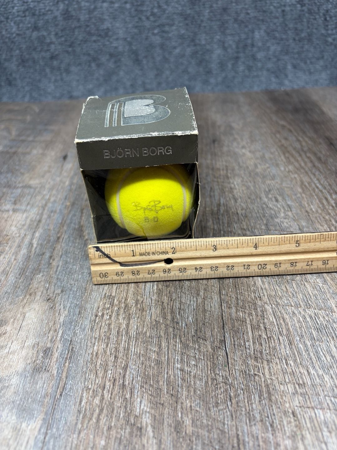 Björn Borg After Shave 1.7 Fl Oz Tennis Ball Packaging Vintage Ball-Bottle. GUC 7