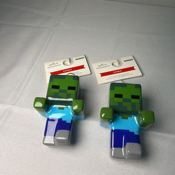 Hallmark Minecraft Zombie Christmas Ornament New with Tags