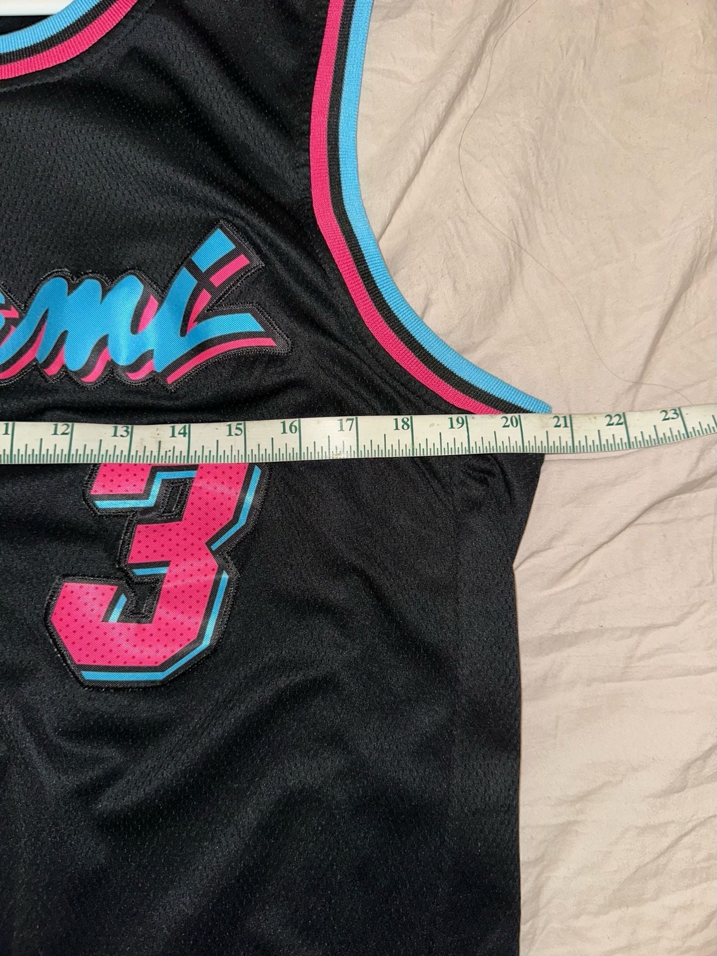 Nike Miami Heat Dwyane Wade 3 Vice Jersey Size 52 Black Swingman 7