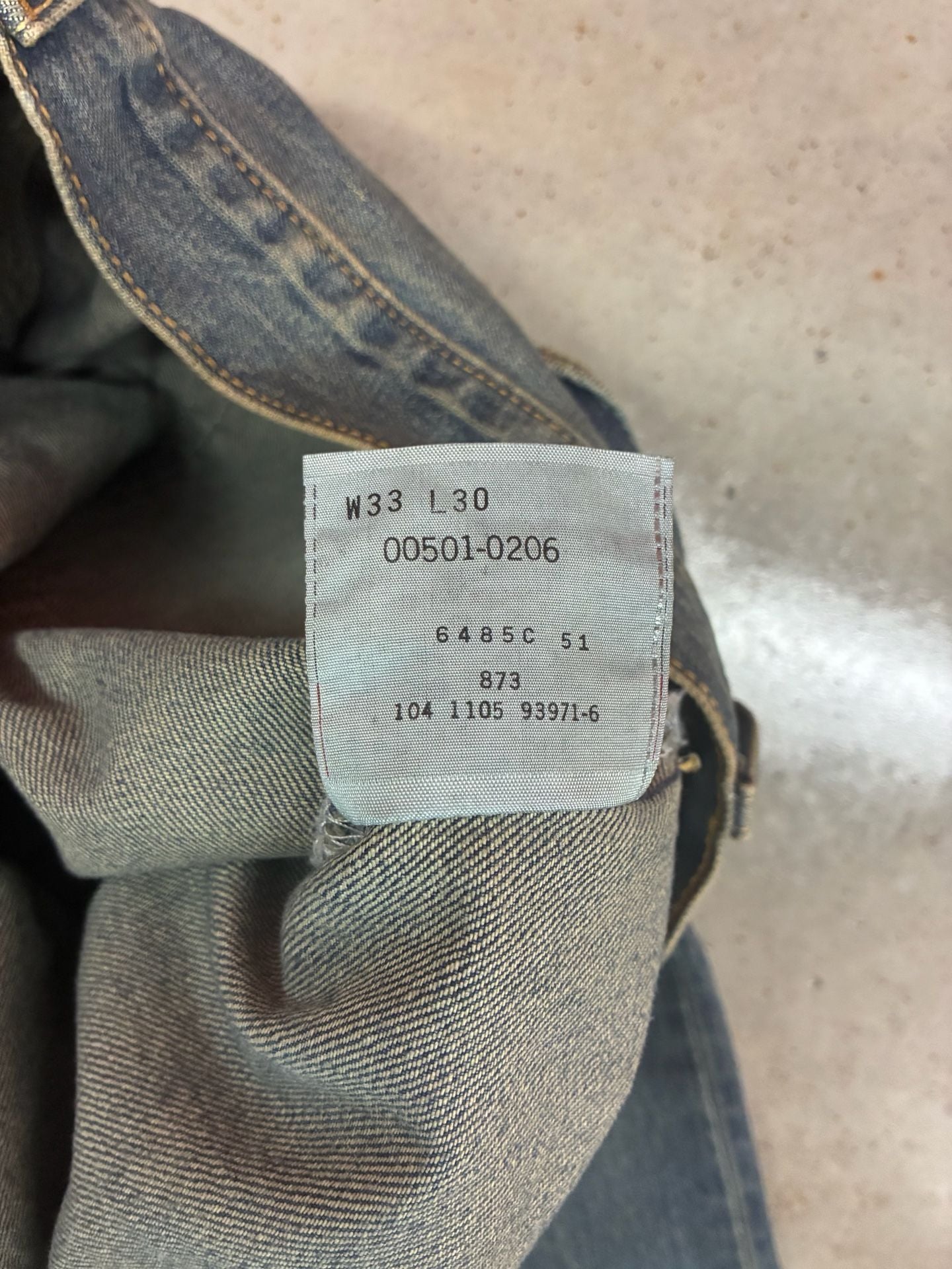 Levi's 501 XX Button Fly Jeans W33 L30 Blue Denim Vintage 5
