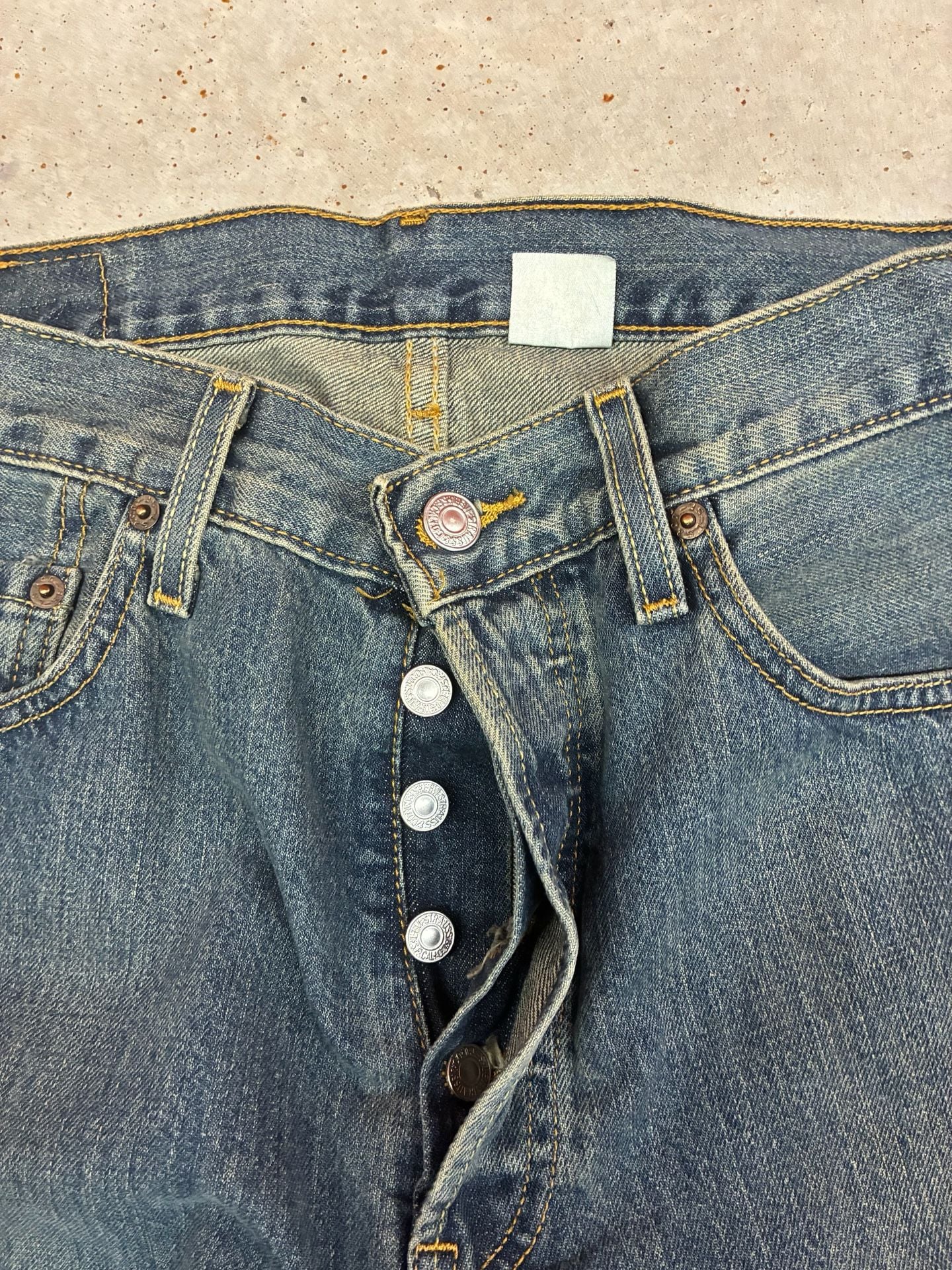 Levi's 501 XX Button Fly Jeans W33 L30 Blue Denim Vintage 6
