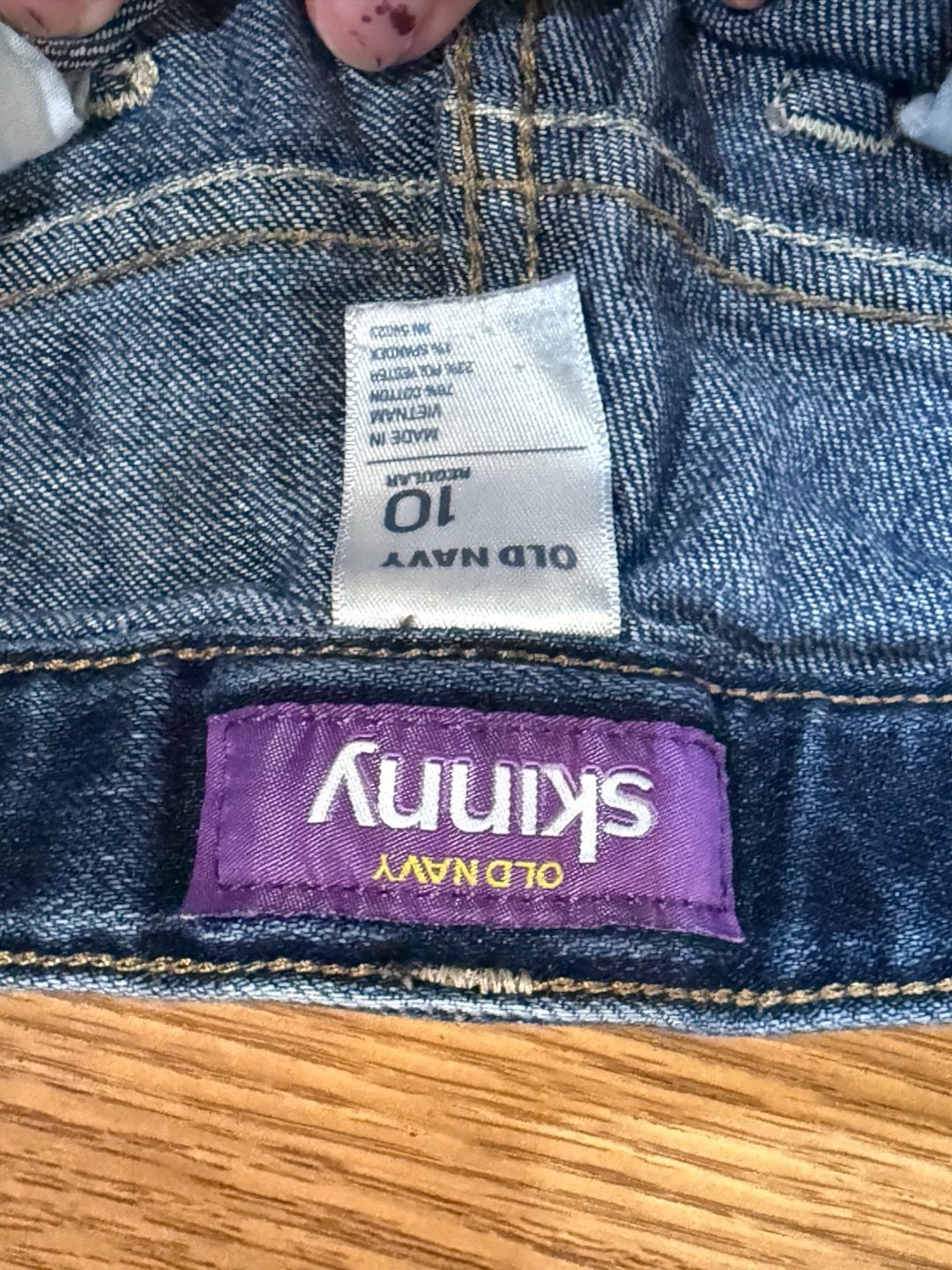 Old Navy Skinny Jeans Size 10 Blue Denim Mid Rise Stretch 3