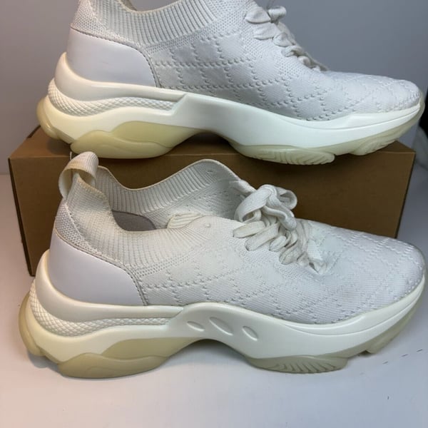Steve Madden Myles Quilted Chunky Sneakers White