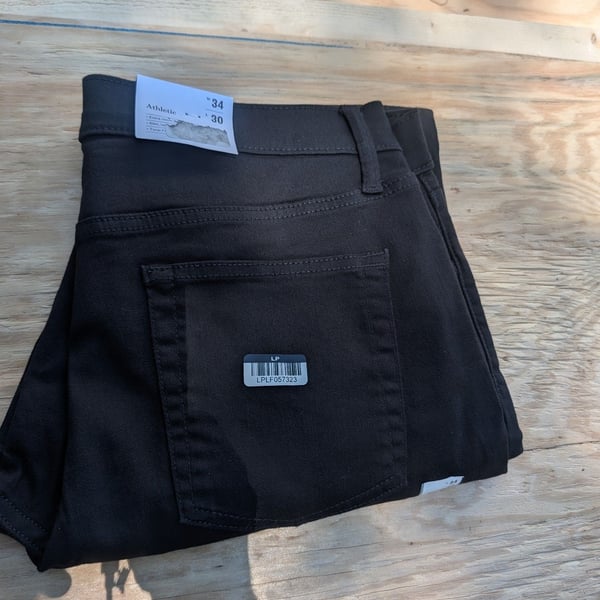 Goodfellow & Co Athletic Fit Jeans W34 L30 Black Denim