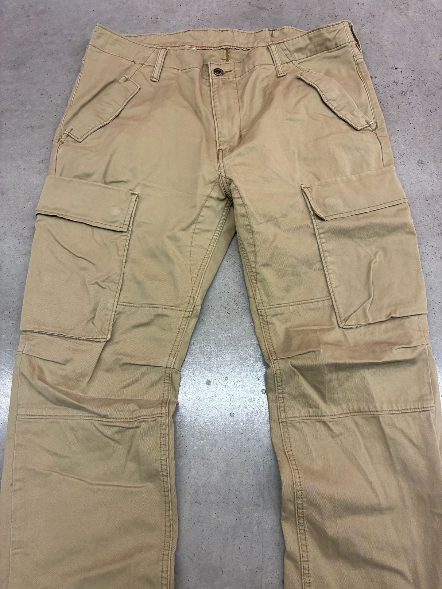 Levi's Cargo Pants Size W38 L32 Khaki Brown Workwear Trousers 4