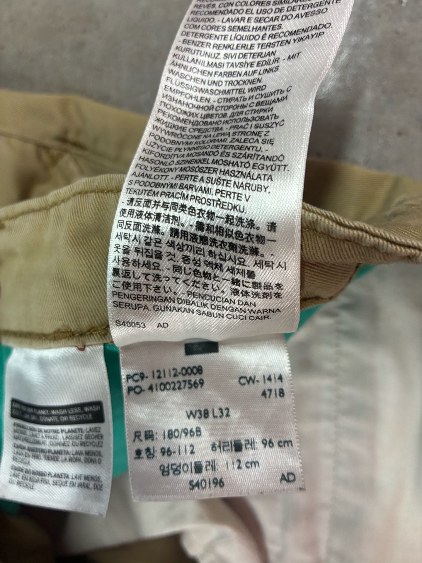 Levi's Cargo Pants Size W38 L32 Khaki Brown Workwear Trousers 5