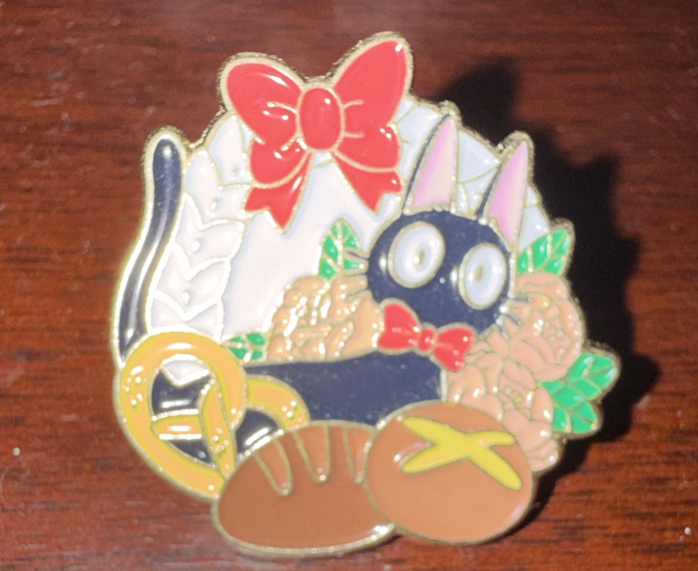 Studio Ghibli Kiki's Delivery Service Jiji Cat Enamel Pin 2