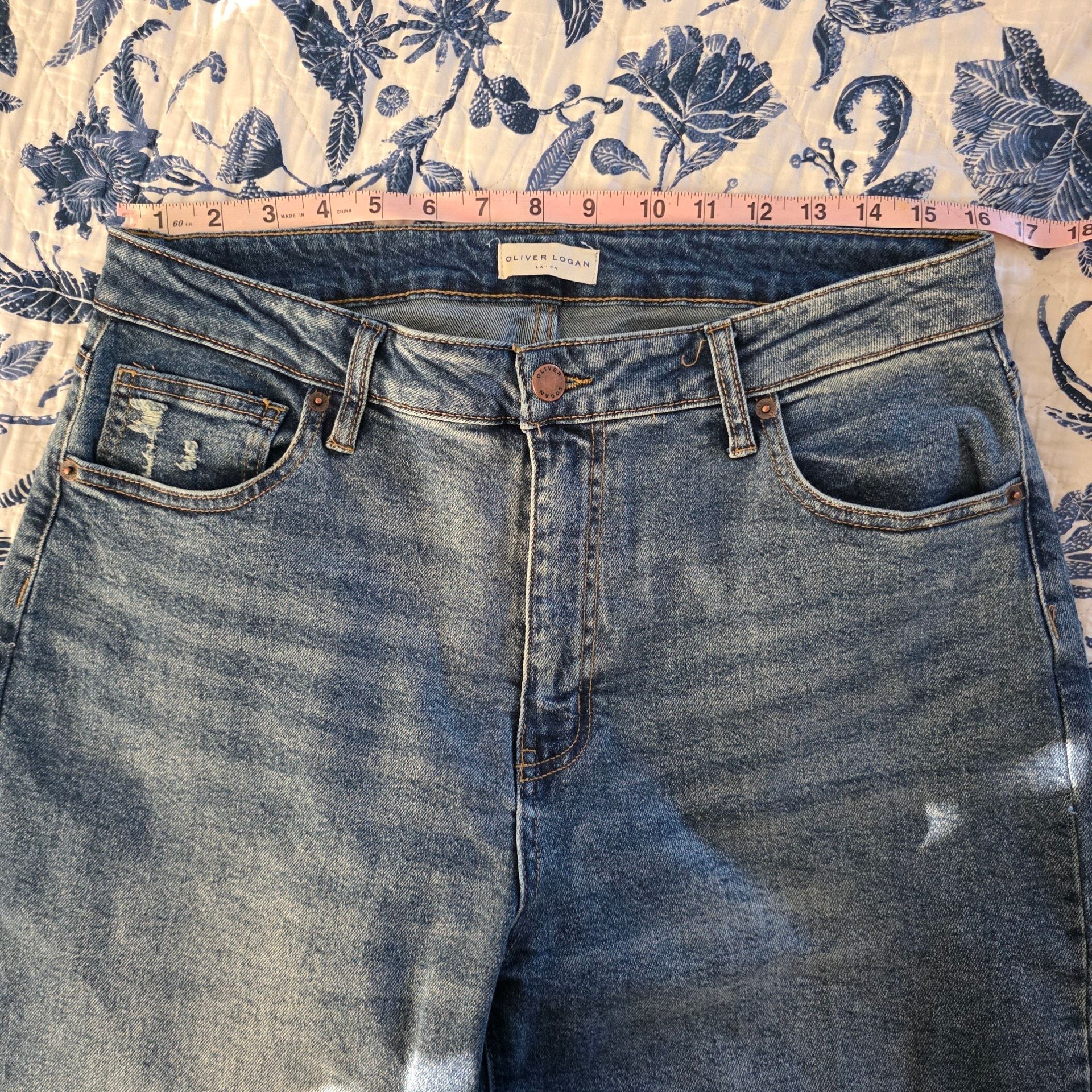 Oliver Logan Aberdeen High Rise Wide Leg Crop Jeans - Size 31 EUC
 9