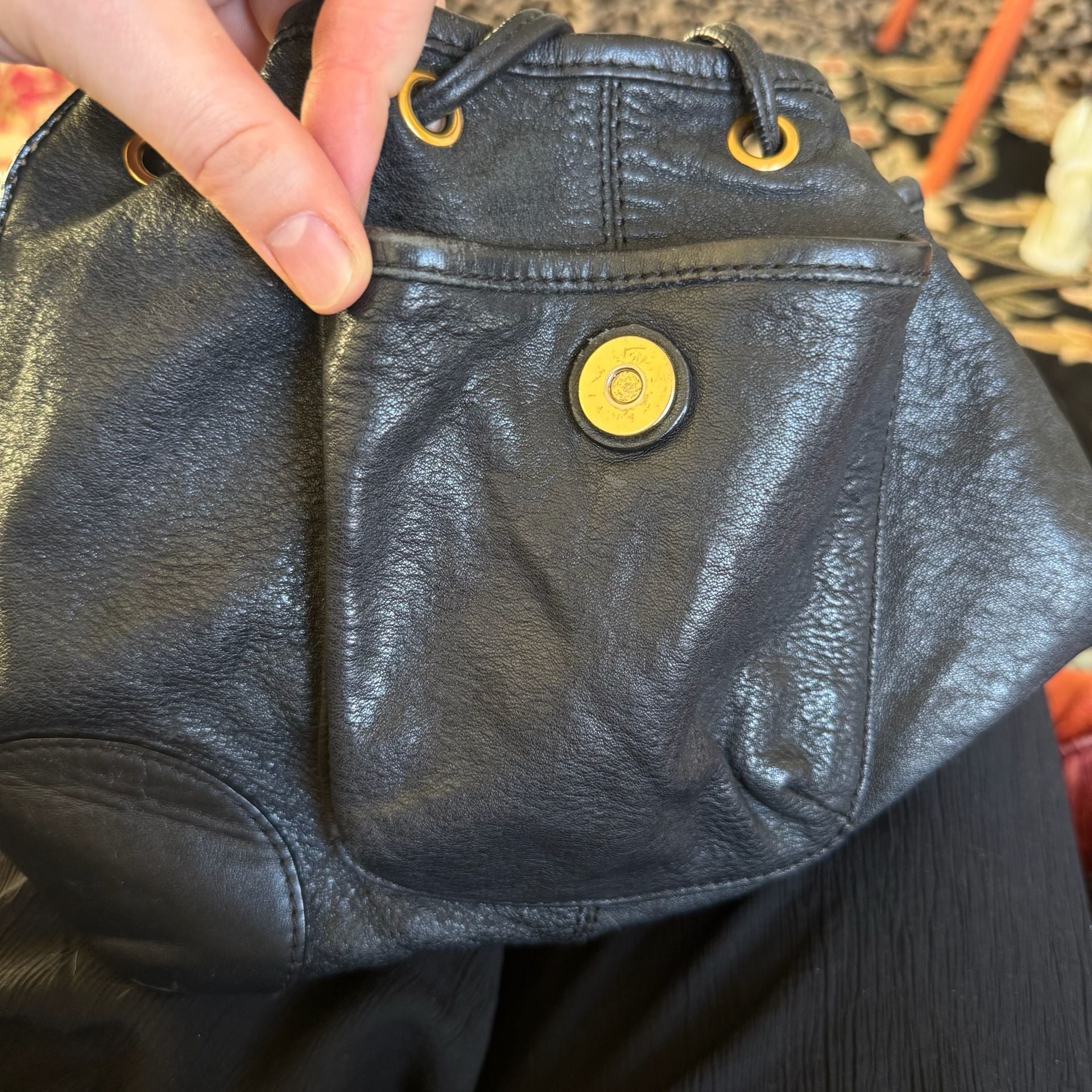 See By Chloe Black Leather Crossbody Bag with Tassels and Gold Hardware 11