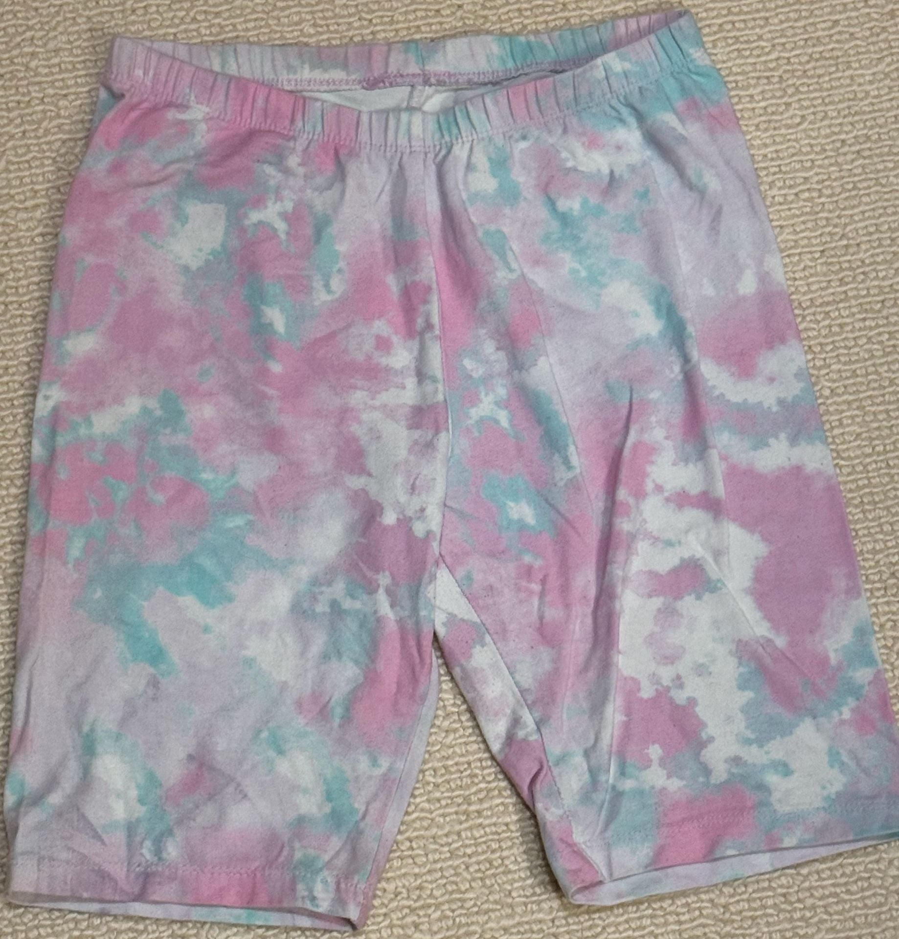 Cat & Jack Tie Dye Biker Shorts Size XL (14/16) Pink Blue White 2