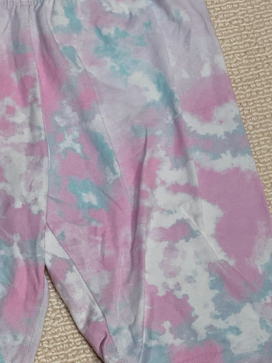 Cat & Jack Tie Dye Biker Shorts Size XL (14/16) Pink Blue White 3