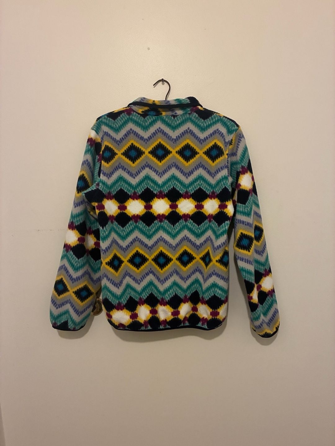 VINTAGE PATAGONIA SYNCHILLA SNAP T AZTEC NAVAJO FLEECE PULLOVER XL, 5