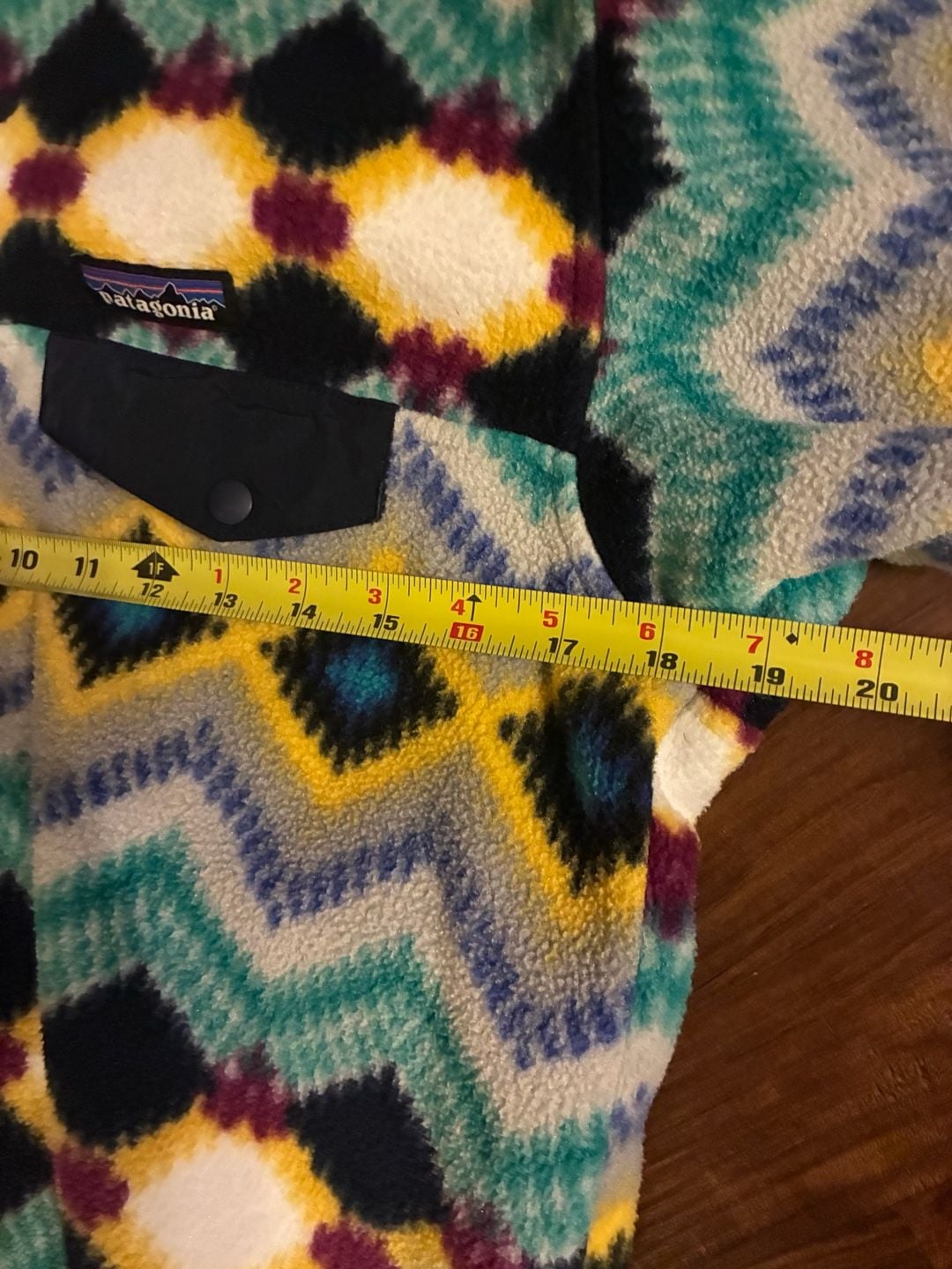 VINTAGE PATAGONIA SYNCHILLA SNAP T AZTEC NAVAJO FLEECE PULLOVER XL, 6