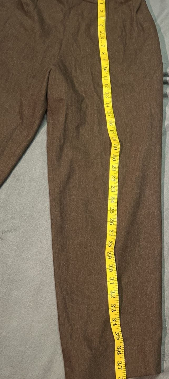 Valger Brown Wool Blazer and Pants Suit Set Size 12 15