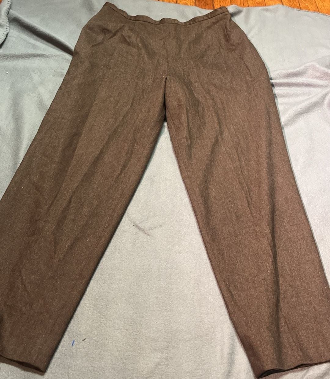 Valger Brown Wool Blazer and Pants Suit Set Size 12 13