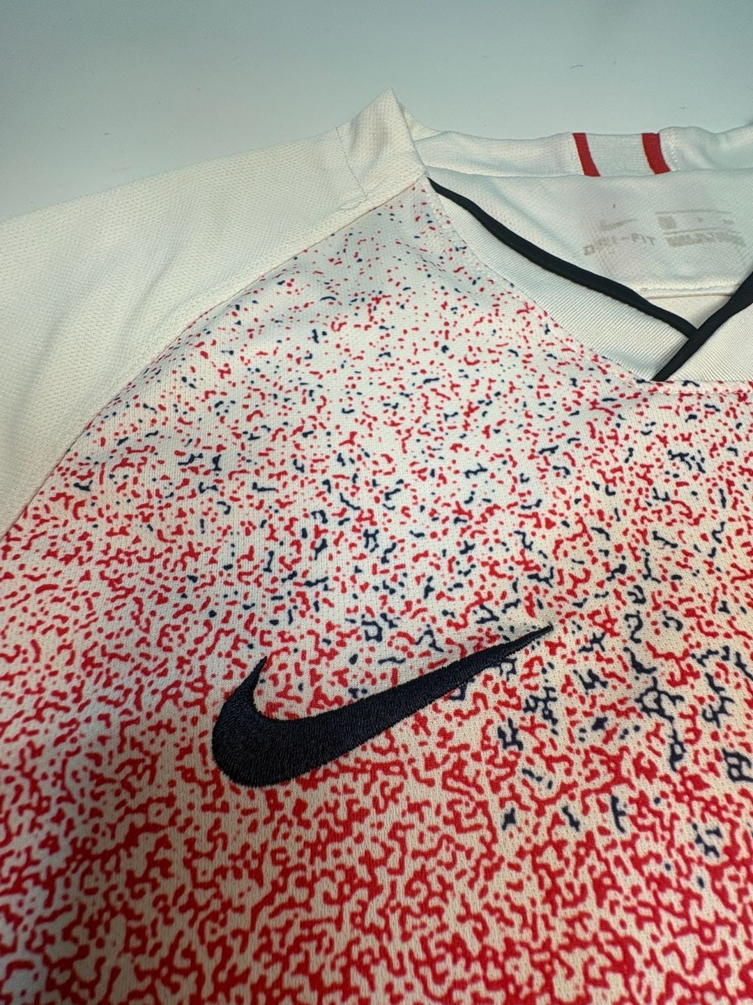 Nike PSG Paris Saint-Germain Dri-FIT Soccer Jersey White Red Navy ALL 9