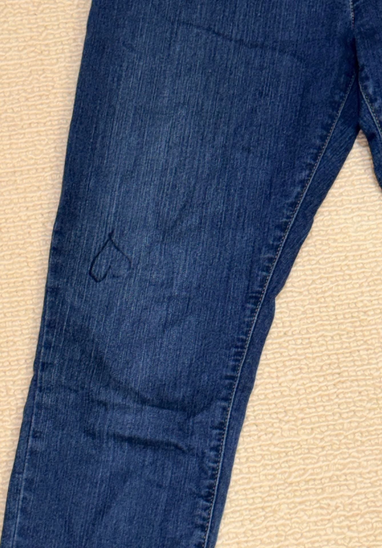 The Place Super Skinny Jeans Size 14 Dark Wash Heart Design 3
