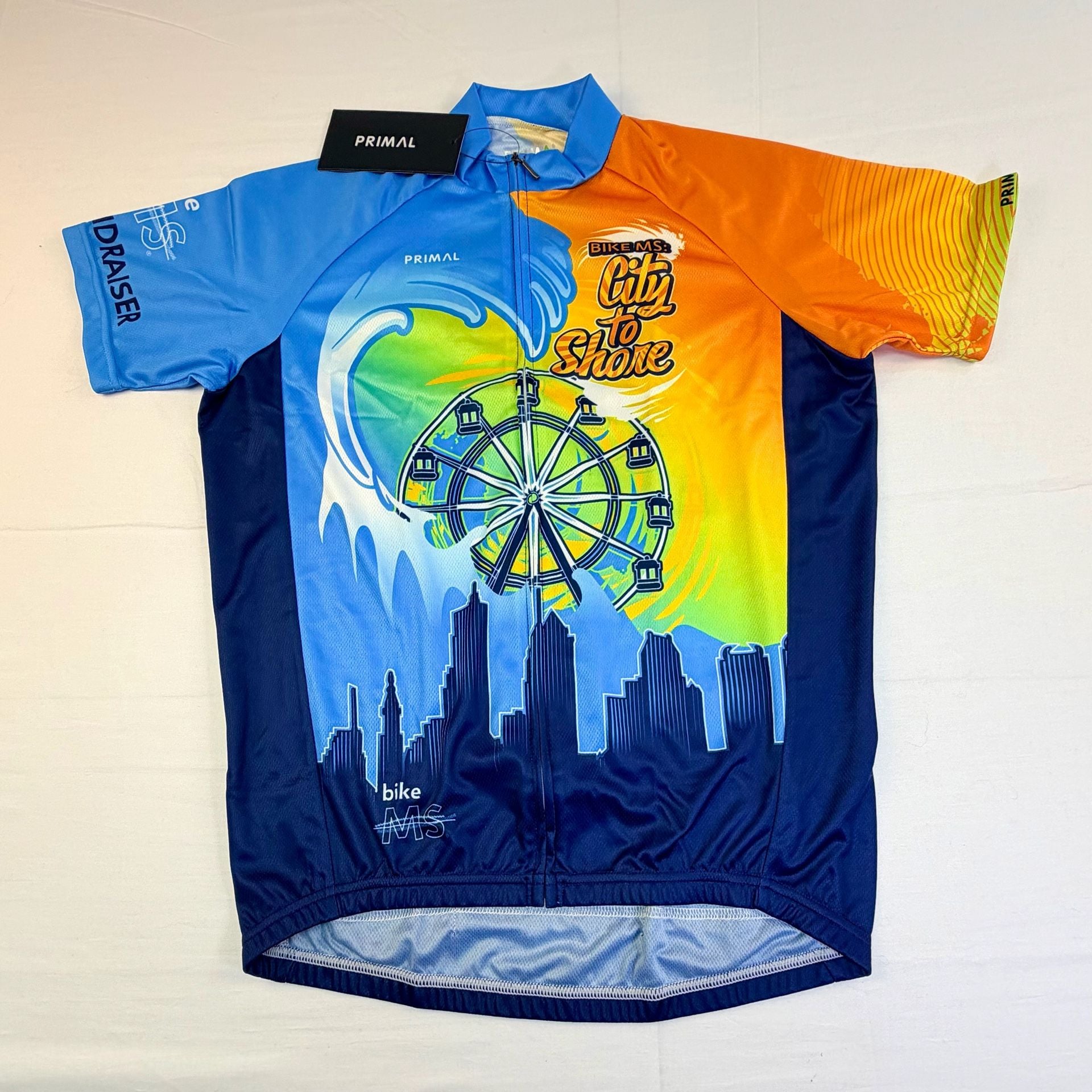 Primal Wear Bike MS City to Shore 2022 Cycling Jersey Unisex Size Small 7