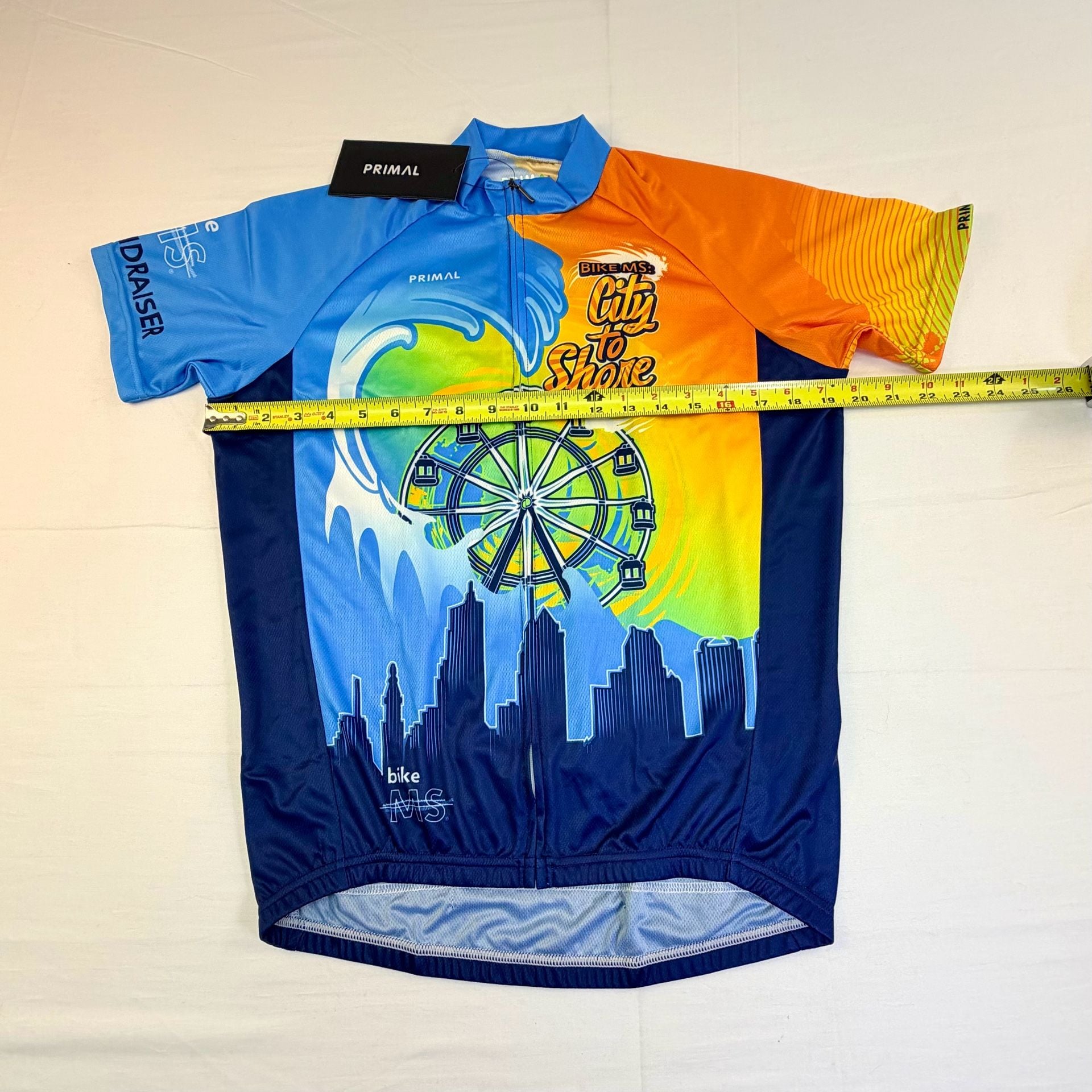 Primal Wear Bike MS City to Shore 2022 Cycling Jersey Unisex Size Small 8