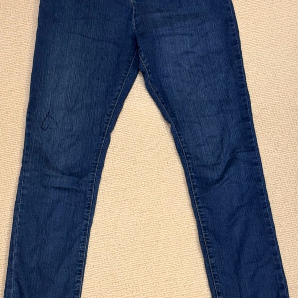 The Place Super Skinny Jeans Size 14 Dark Wash Heart Design